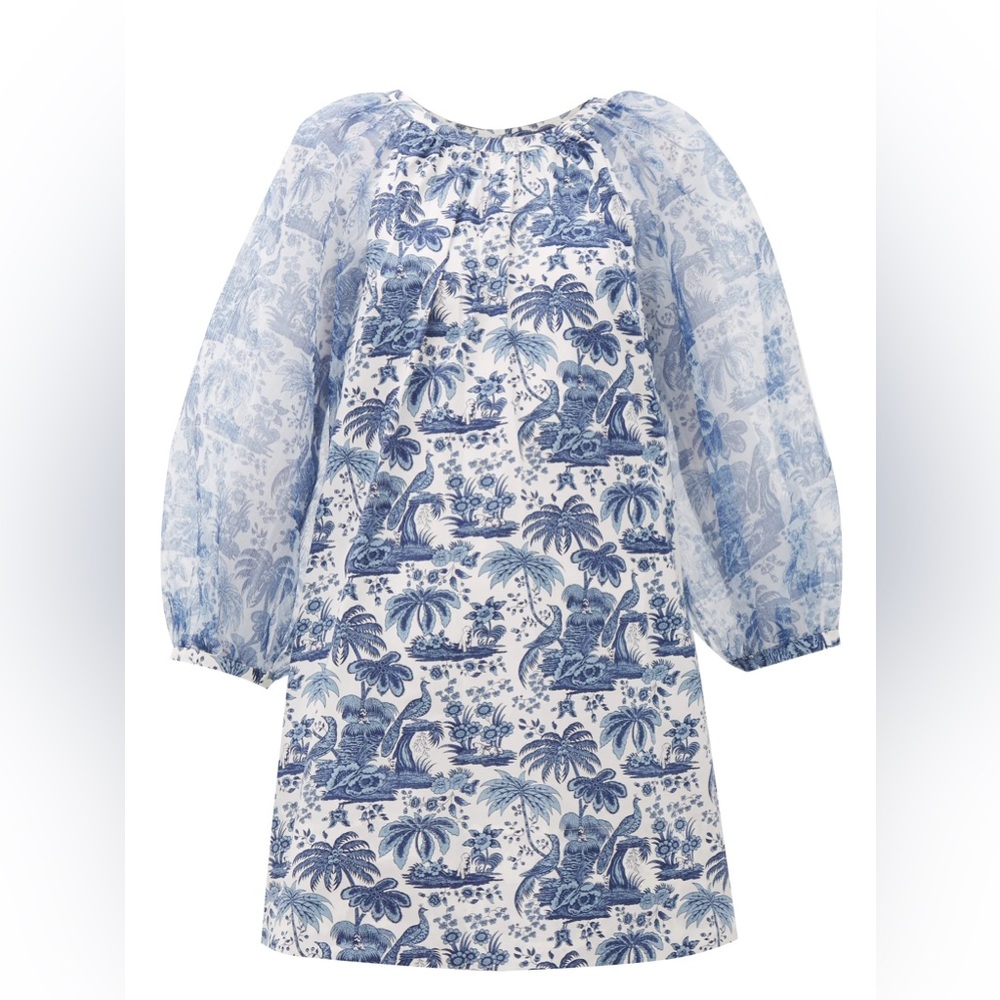 Staud Mini Dress with Puff Sleeves - EUC!